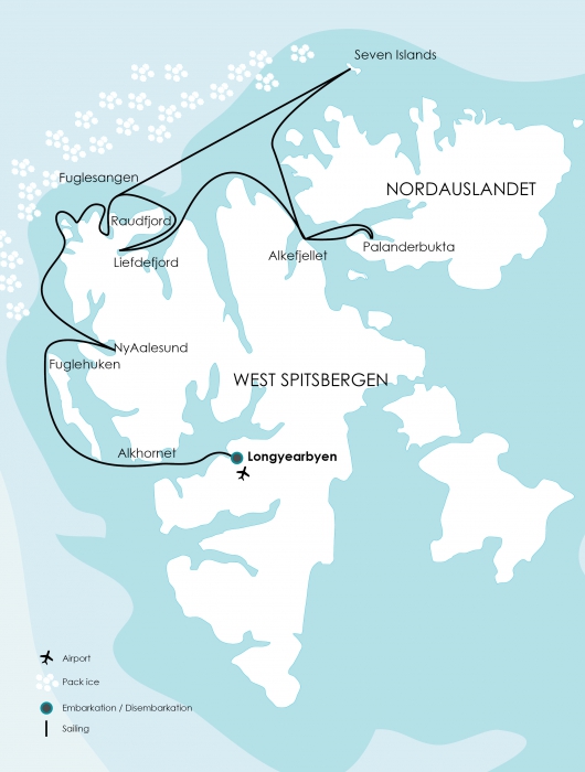 Круиз на Северный Шпицберген	8дней с 31.05.2017	 лайнер: Ortelius	 